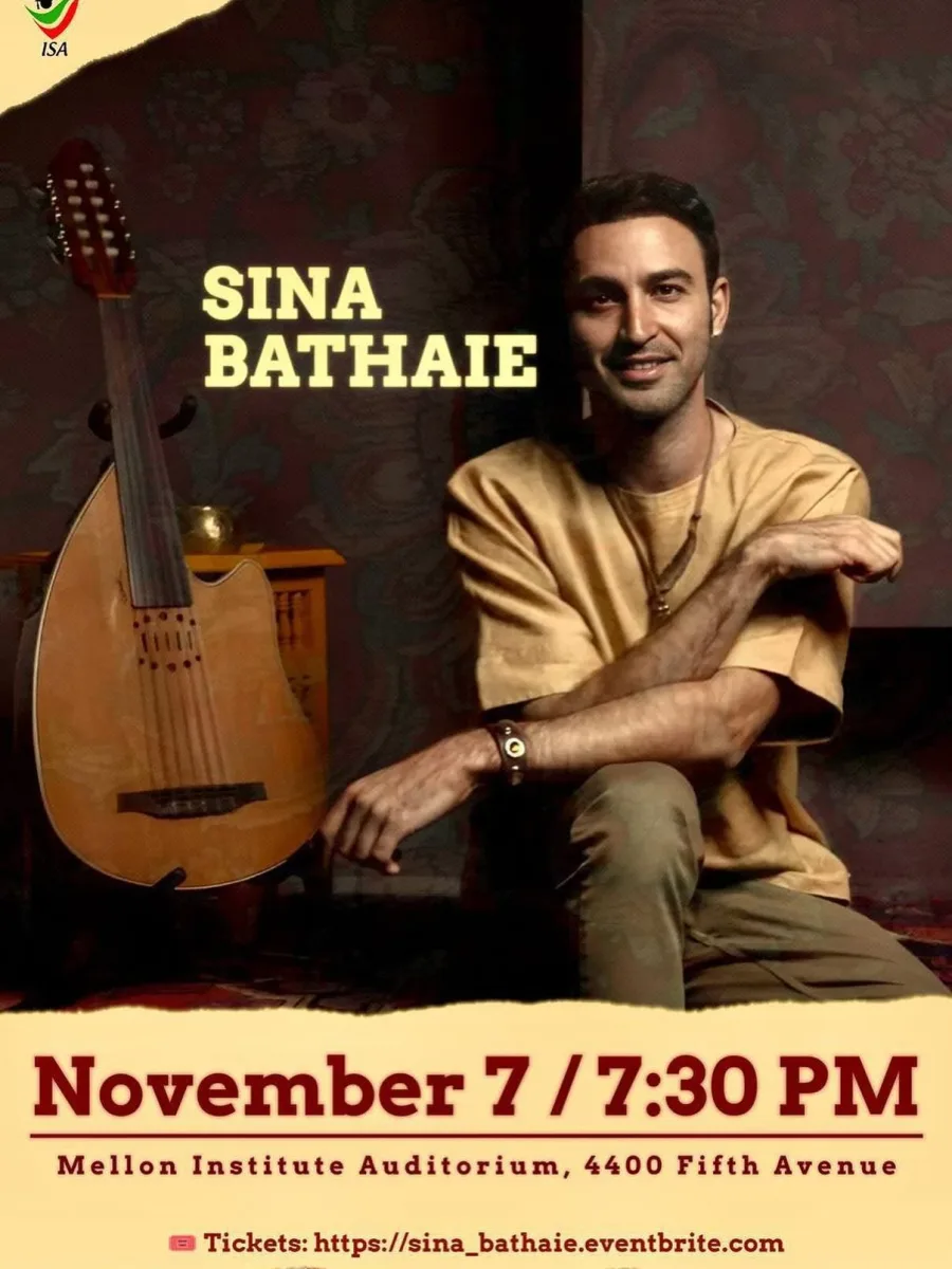 Sina Bathaie Live in Pittsburgh @ Mellon Institute Auditorium