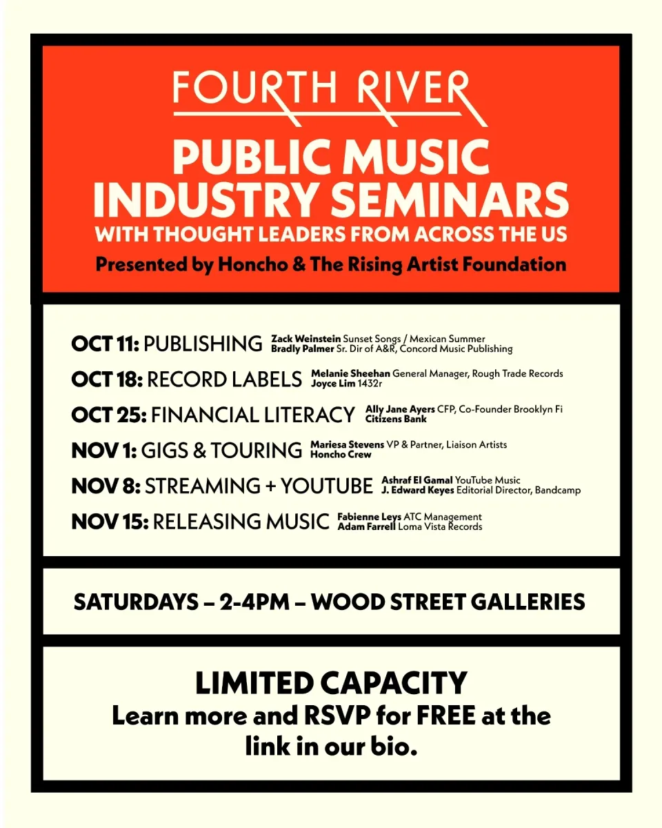 Fourth River Public Music Industry Seminars @ Wood Street Galleries
