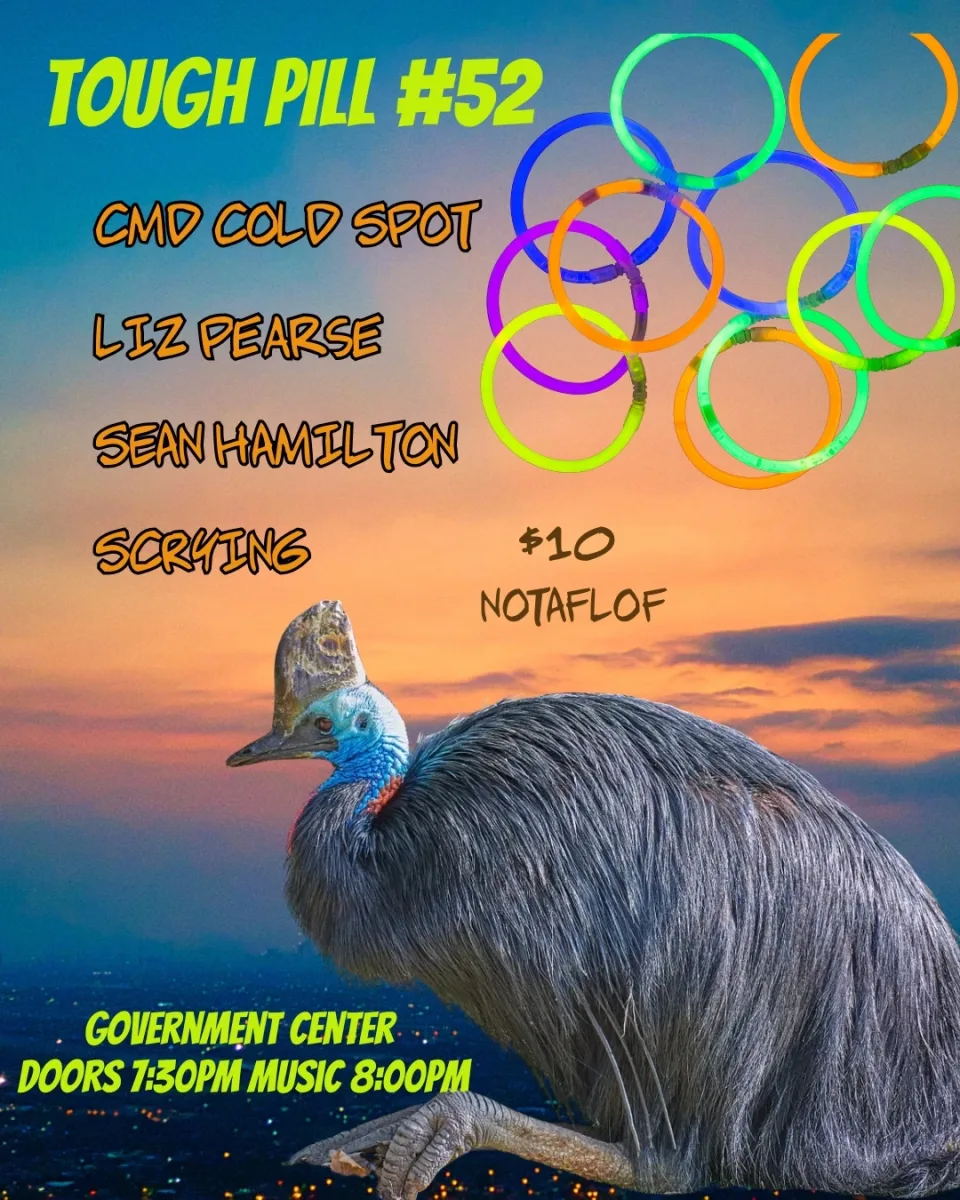Tough Pill #52 Liz Pearce // CMD Cold Spot // Sean Hamilton // Scrying @ The Government Center