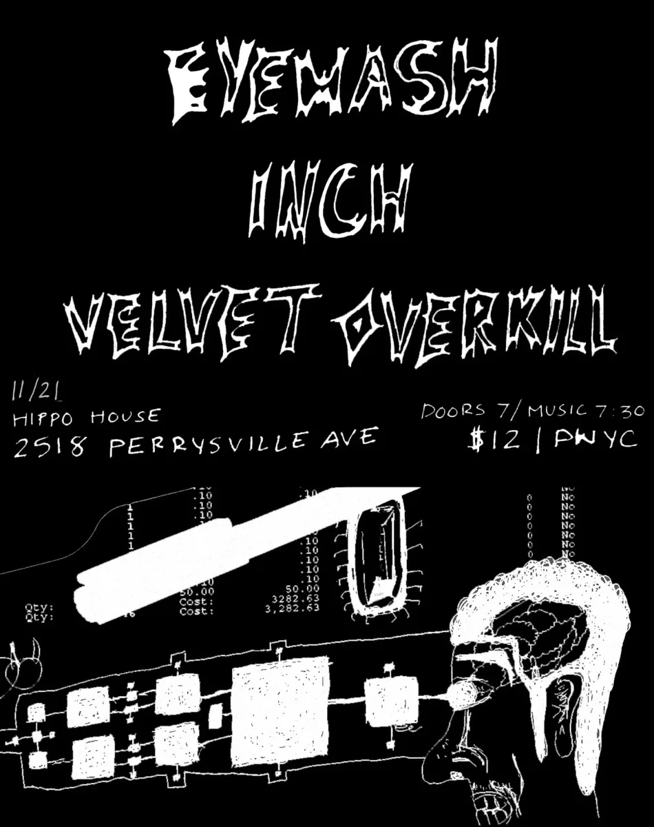 Eyewash, Inch, Velvet Overkill at Hippo House @ Hippo House