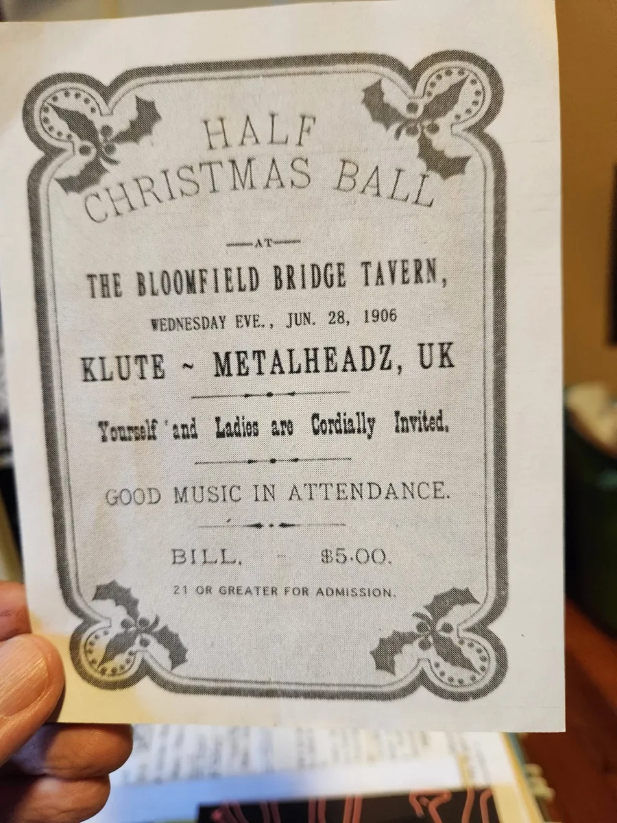 Half Christmas Ball with Klute @ Bloomfield Bridge Tavern
