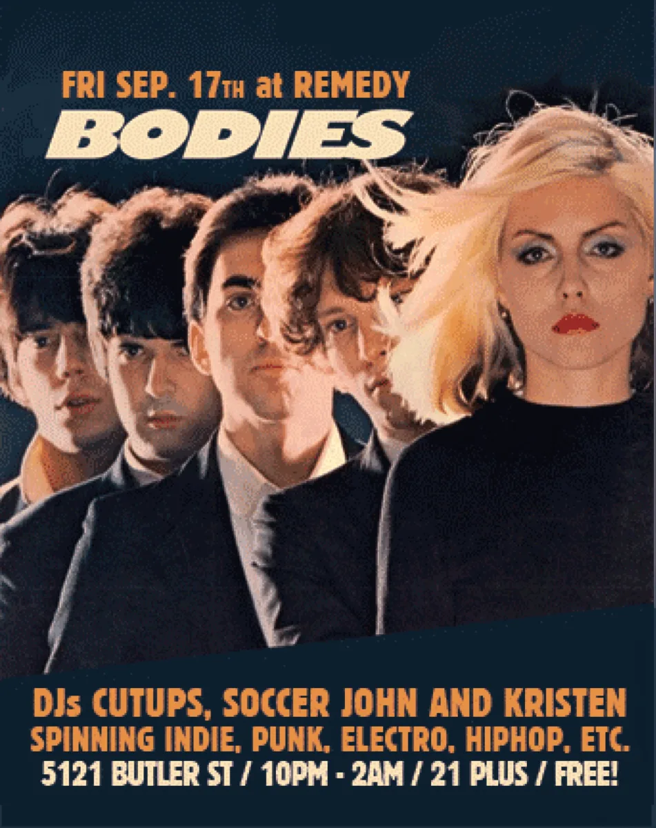 BODIES indie dance party w/ djs Kristen, Soccer John, Tara (t&a) and Cutups @ Brillobox