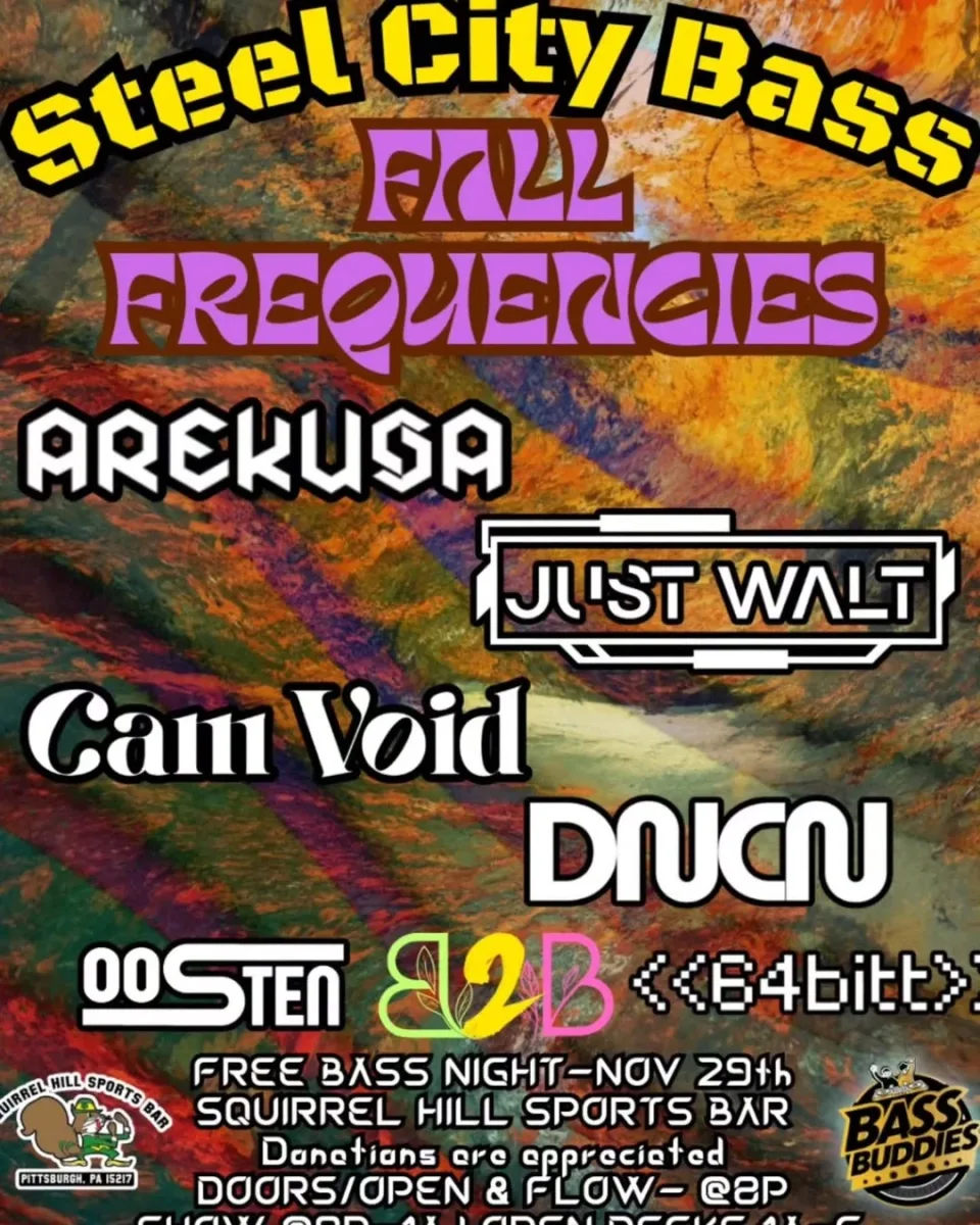 Steel City Bass: Fall Frequencies @ Squirrel Hill Sports Bar