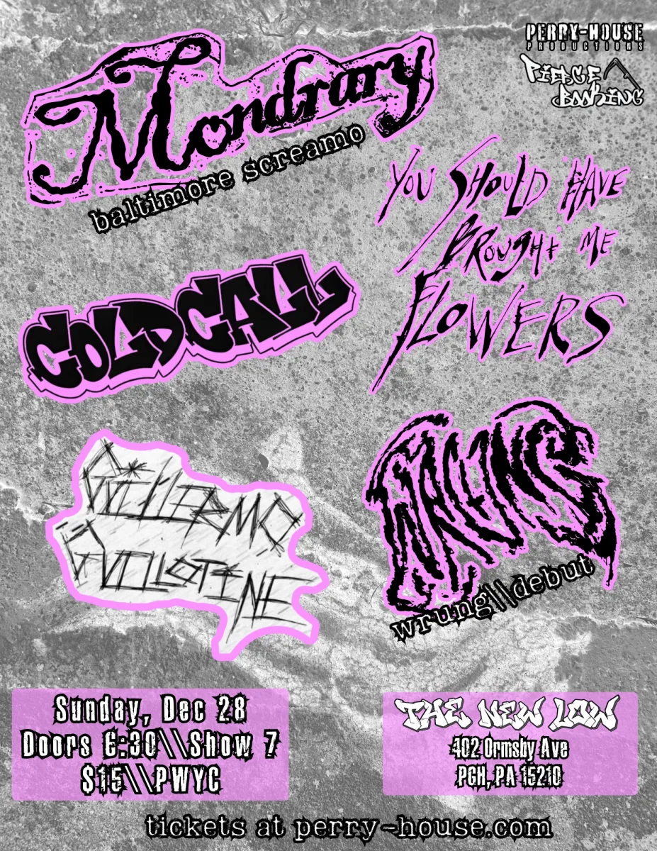 MONDRARY (baltimore screamo) GUILLERMO GUILLOTINE, YOU SHOULD HAVE BROUGHT ME FLOWERS, WRUNG, COLD CALL @ The New Low