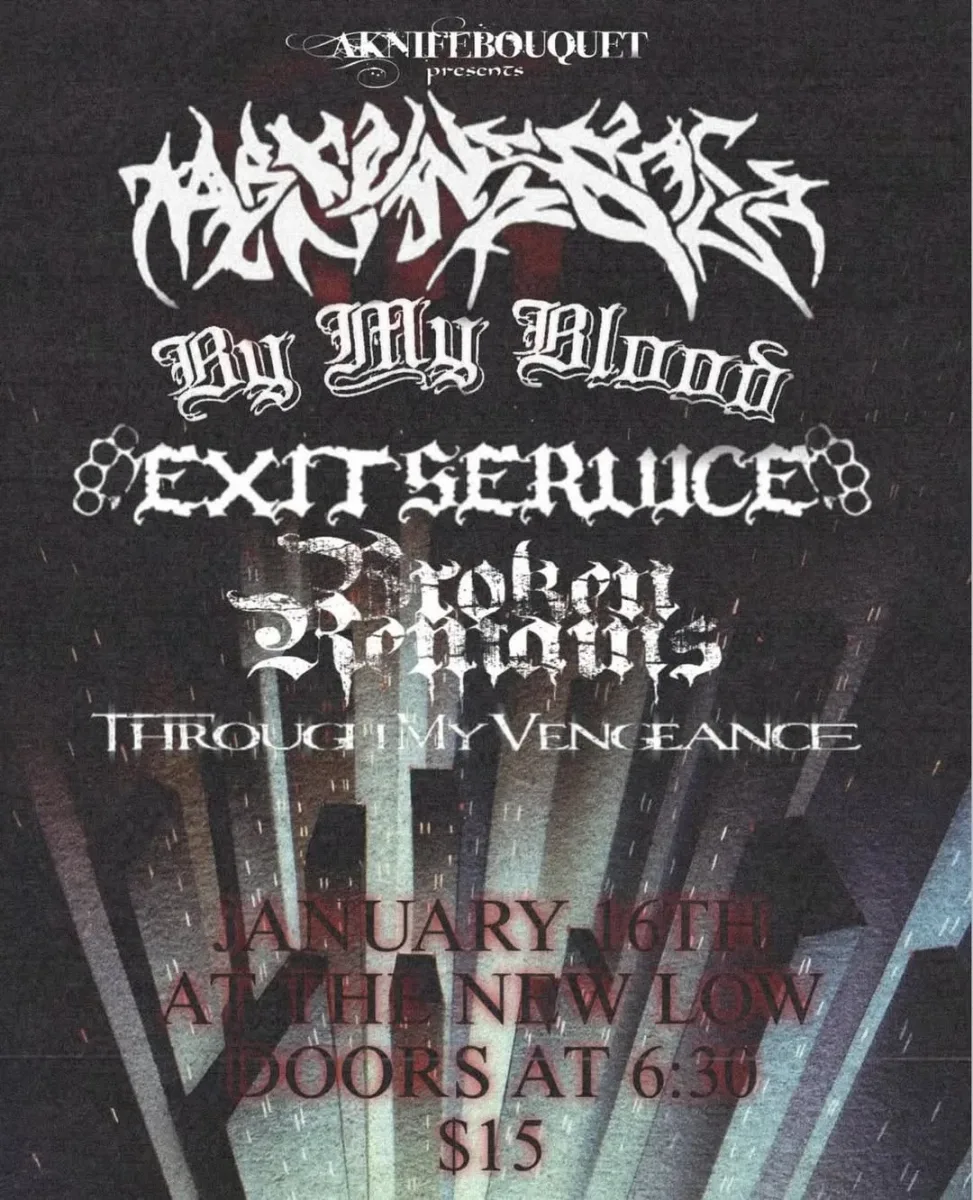 A Knife Bouquet presents: Absent Soul, By My Blood + more @ The New Low