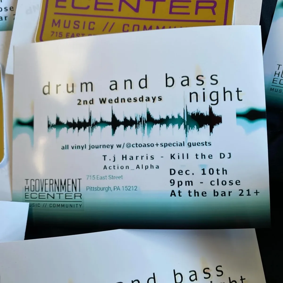Drum and Bass Night: 2nd Wednesdays @ The Government Center