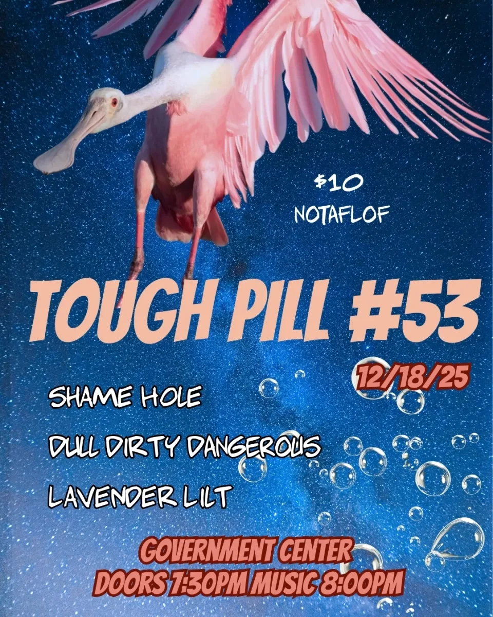 Tough Pill #56 - Shame Hole / Dull Dirty Dangerous / Lavender Lilt @ The Government Center