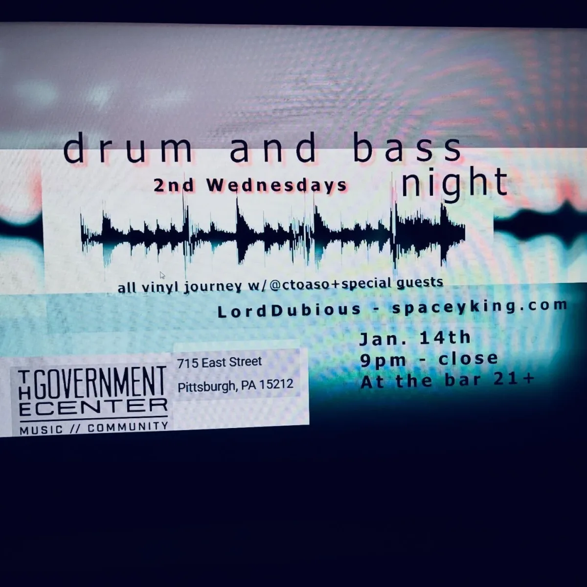 Drum and Bass Night – January Edition @ The Government Center