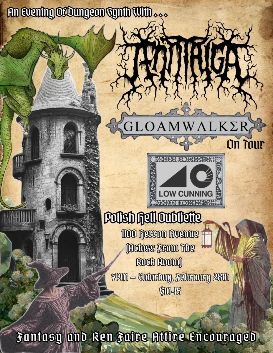 Jenn Taiga, , Gloamwalker, and Low Cunning. @ Polish Hell Oubliette