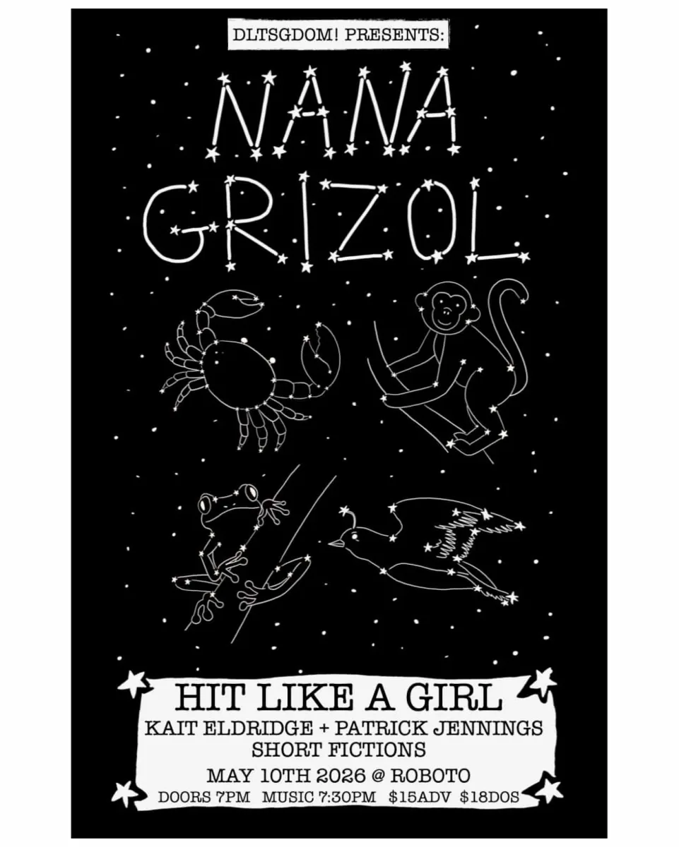 Nana Grizol w/ Hit Like A Girl, Kait Eldridge + Patrick Jennings, Short Fictions @ Roboto Project