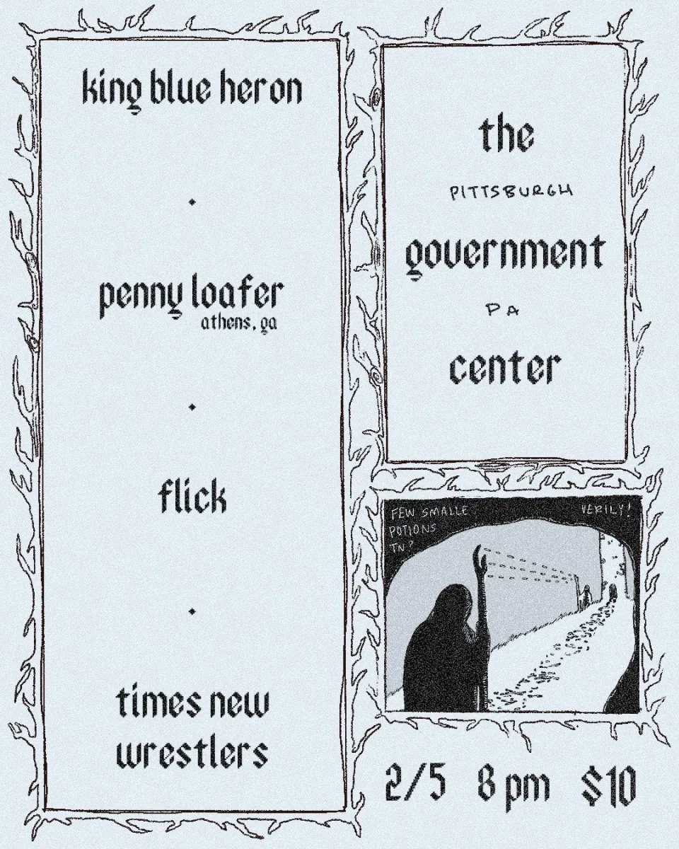 King Blue Heron / Penny Loafer / Flick / Times New Wrestlers @ The Government Center