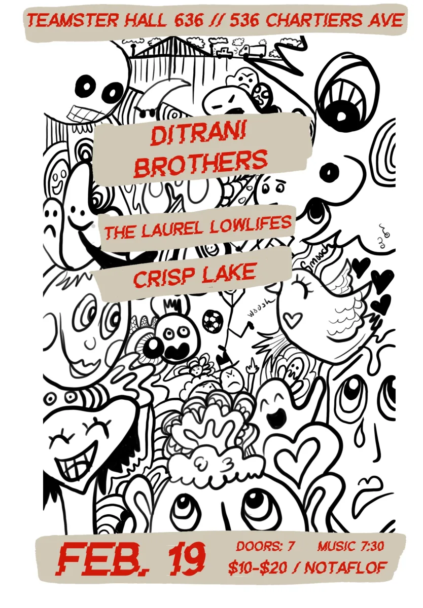 DiTrani Brothers, The Laurel Lowlifes, Crisp Lake @ Teamsters Hall 636