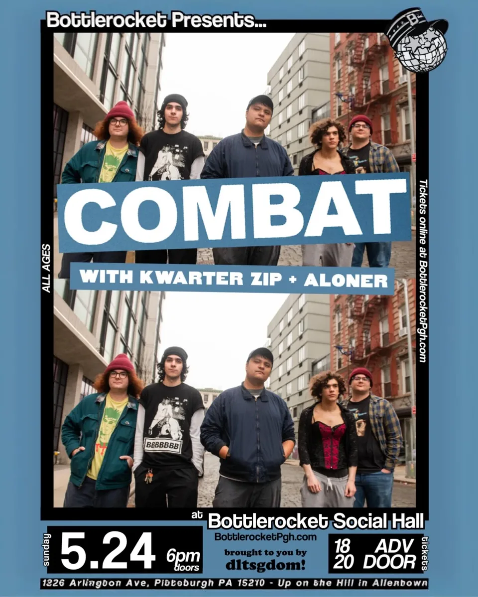 Combat with Kwarter Zip and Aloner at Bottlerocket Social Hall @ 