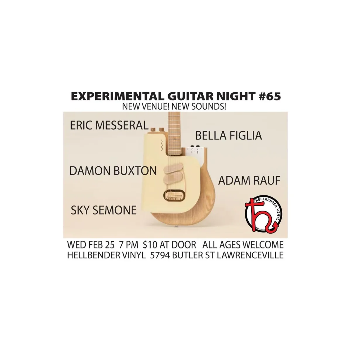Experimental Guitar Night #65 @ Hellbender Vinyl