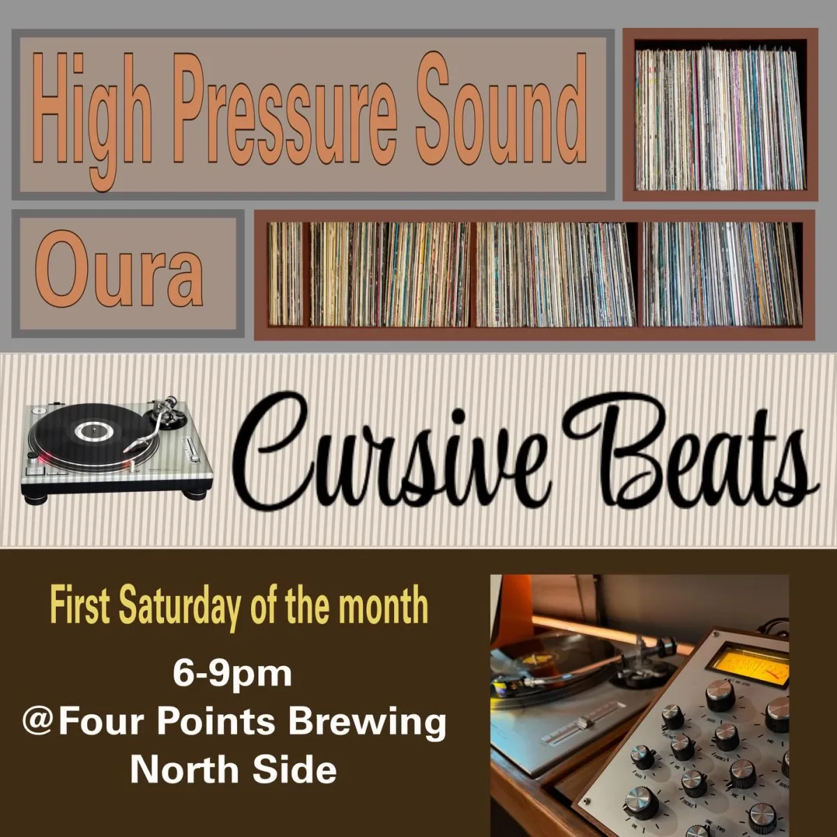 Cursive Beats @ Four Points Brewing