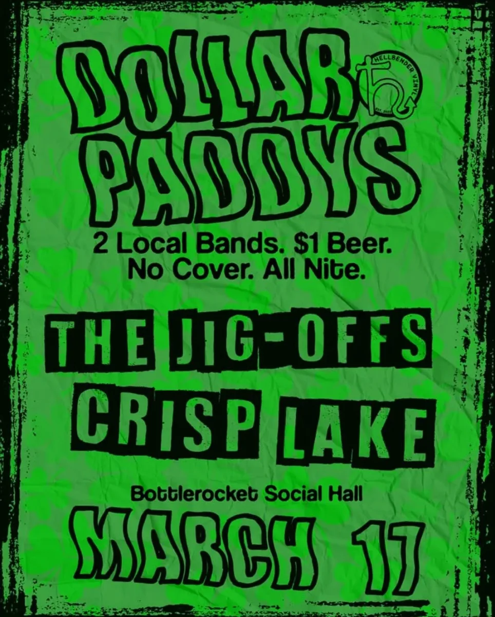 The Jig-Offs, Crisp Lake @ Bottlerocket Social Hall