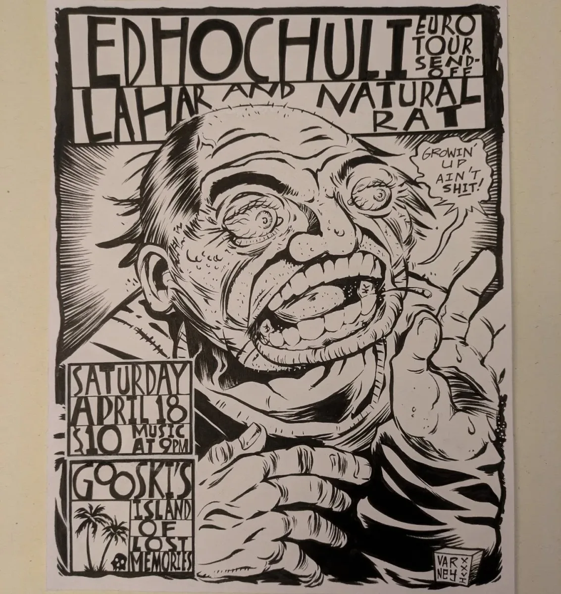 Edhochuli Euro Tour Send-Off w/ Lahar and Natural Rat @ Gooskis