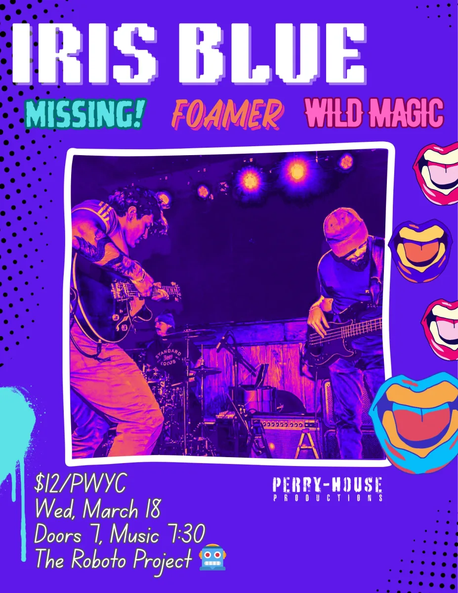 IRIS BLUE, FOAMER, MISSING!, WILD MAGIC @ Roboto Project