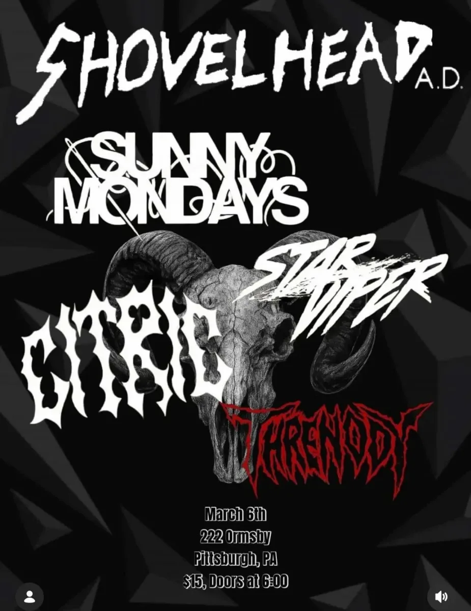 Shovelhead A.D., Sunny Mondays, Star Viper, Citric, Threnody @ 222 Ormsby