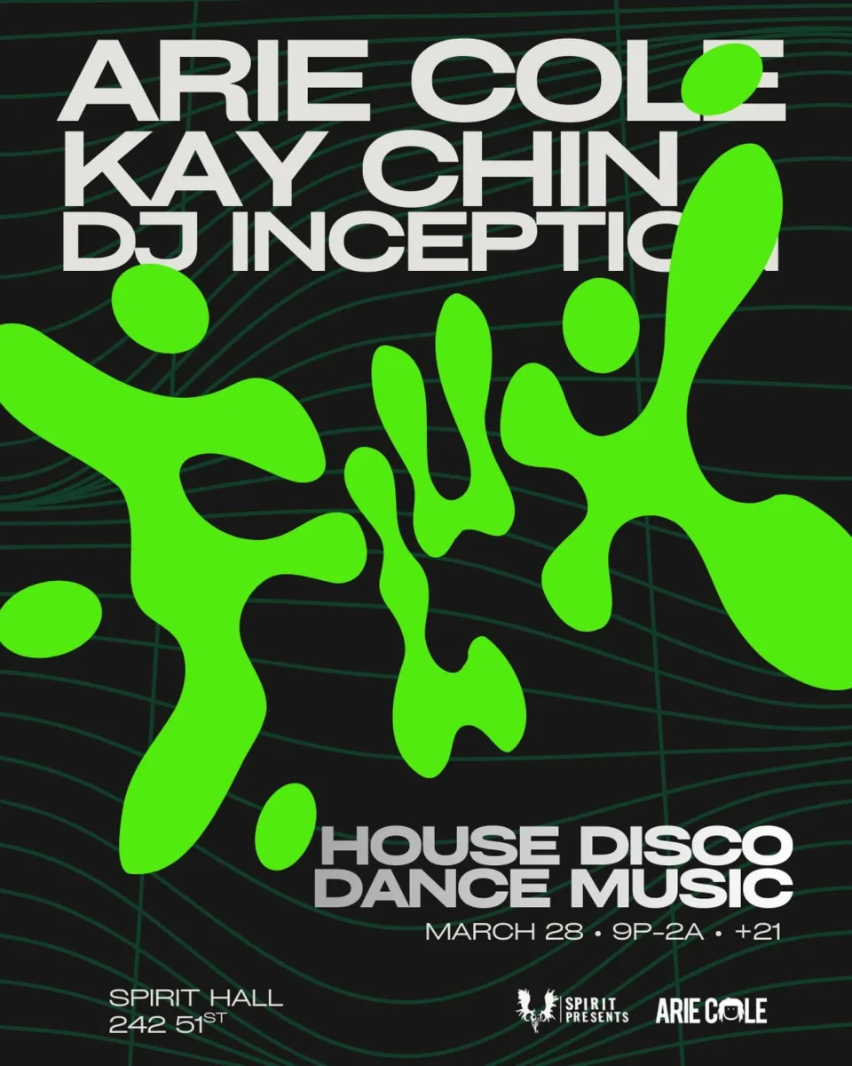 Arie Cole, Kay Chin, DJ Inception @ Spirit