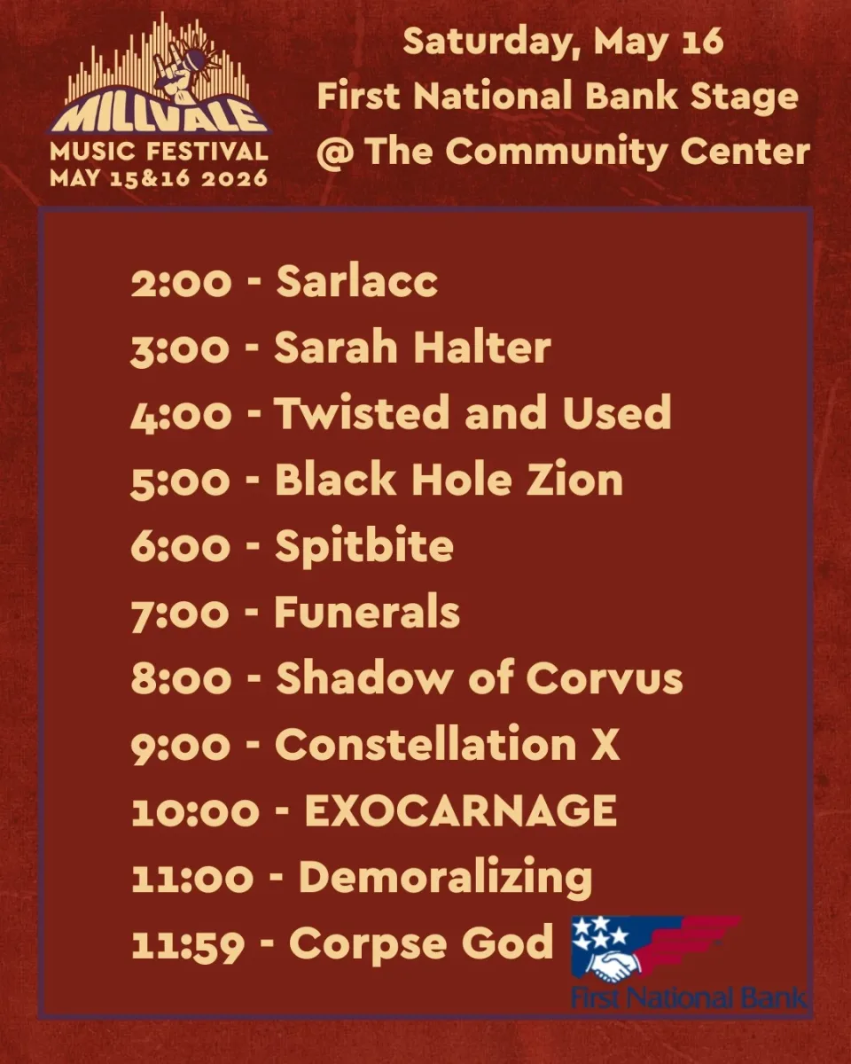 Millvale Music Festival 2026 — First National Bank Stage (Saturday) @ Millvale Community Center