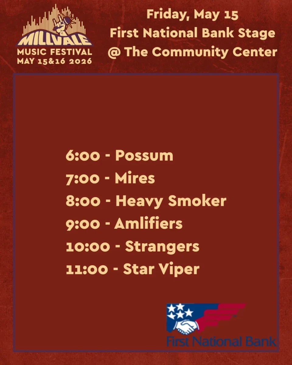 Millvale Music Festival 2026 — First National Bank Stage (Friday) @ 
