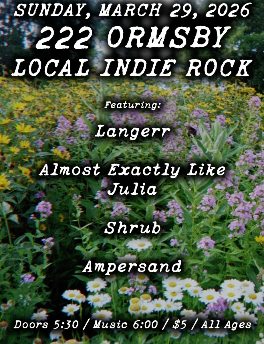 Indie Rock Sunday at 222 Ormsby @ 222 Ormsby