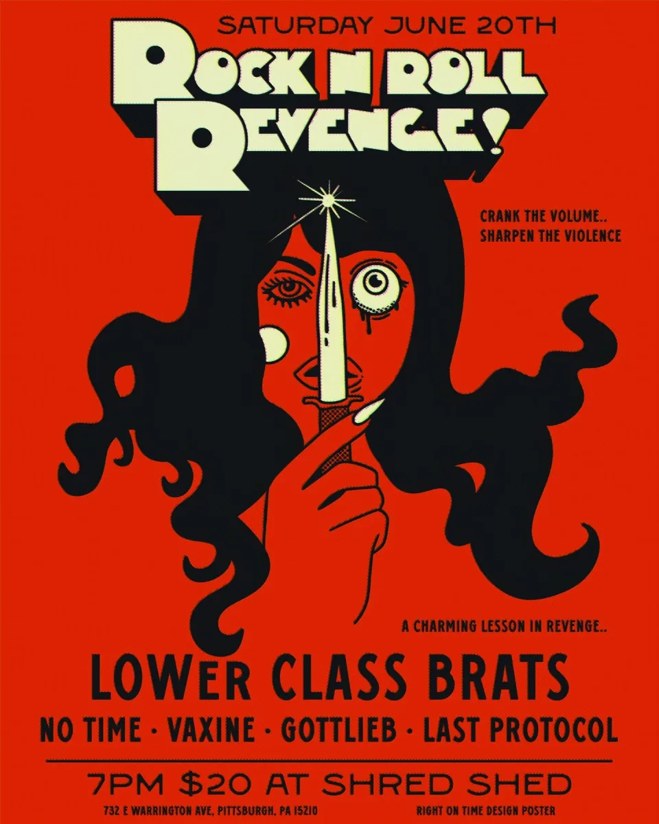 Rock n Roll Revenge! ft. Lower Class Brats, No Time, Vaxine, Gottlieb, Last Protocol @ Shred Shed