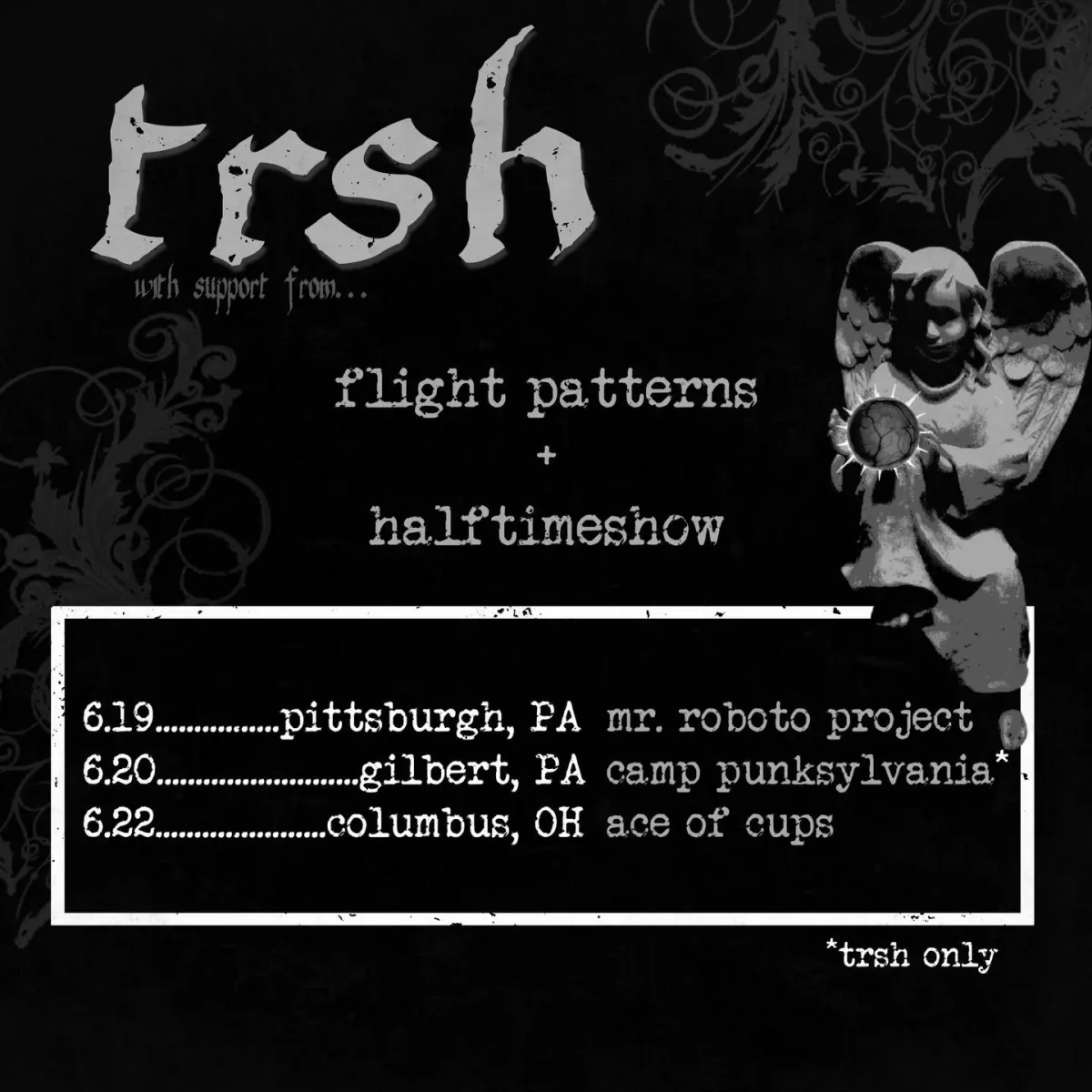 TRSH, Flight Patterns, Halftime Show @ Roboto Project
