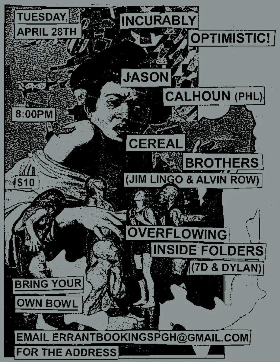Jason Calhoun, Cereal Brothers, and Overflowing Inside @ Incurably Optimistic
