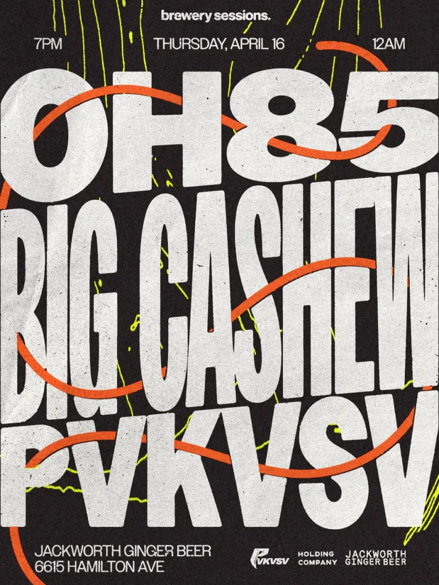 Brewery Sessions: OH85, Big Cashew, PVKVSV @ Jackworth Ginger Beer