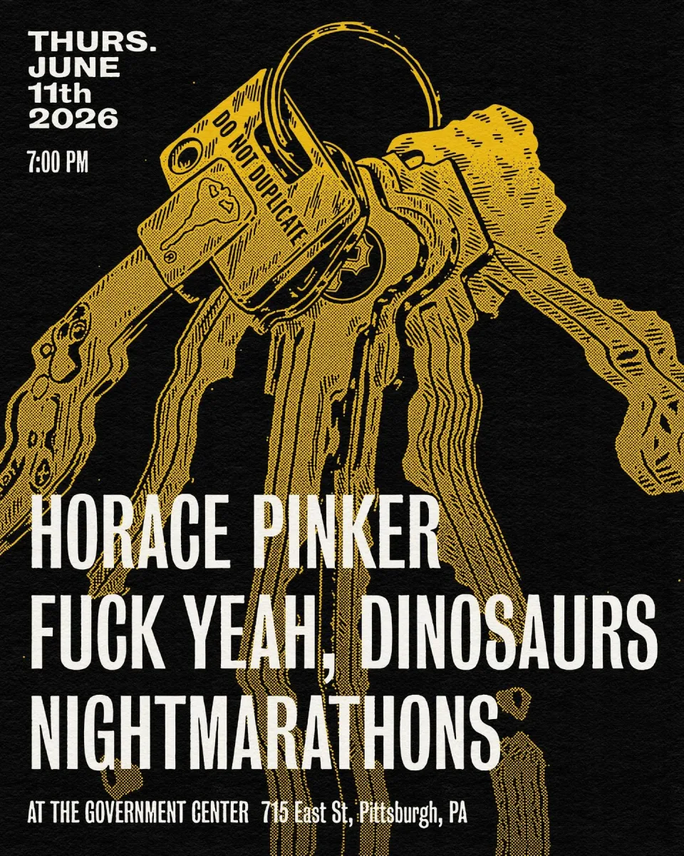 Horace Pinker / Fuck Yeah, Dinosaurs / Nightmarathons @ The Government Center