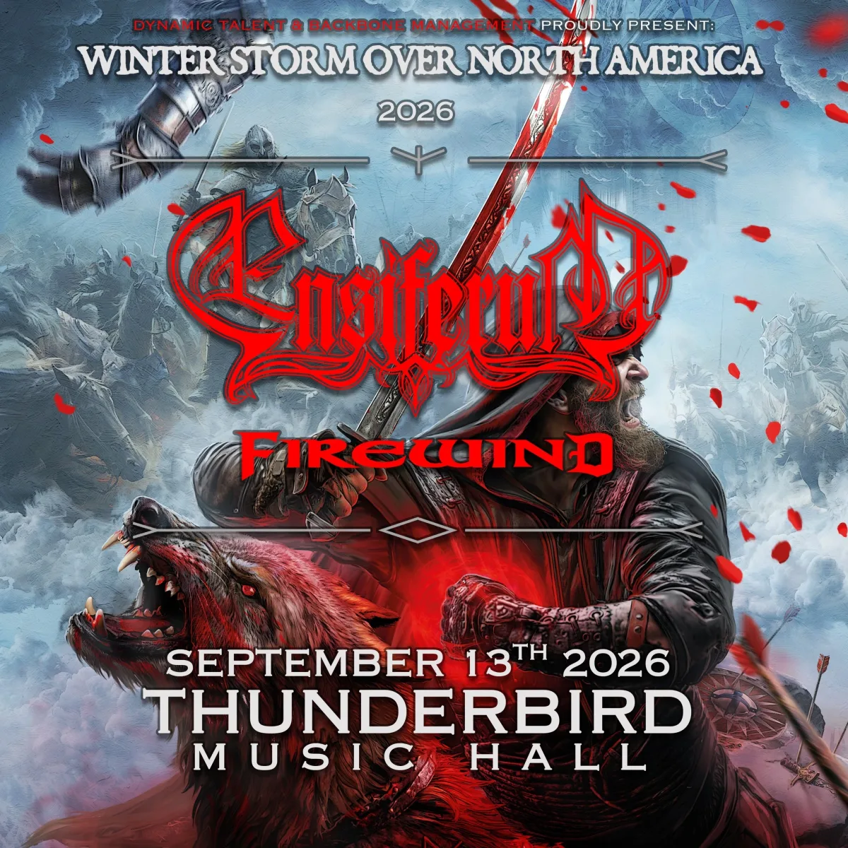 Winter Storm Over North America 2026: Ensiferum & Firewind @ Thunderbird