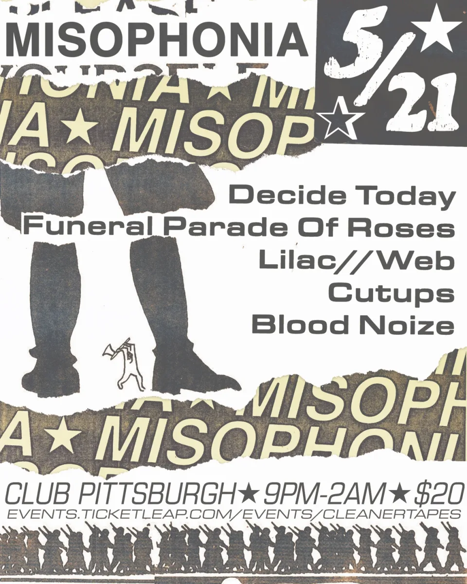 Misophonia w/ Decide Today, Funeral Parade of Roses, Lilac Web, Blood Noize, Cutups @ Club Pittsburgh