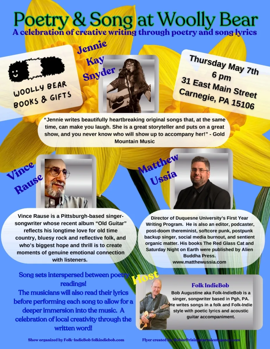 Poetry and Song @ Woolly Bear Books & Gifts