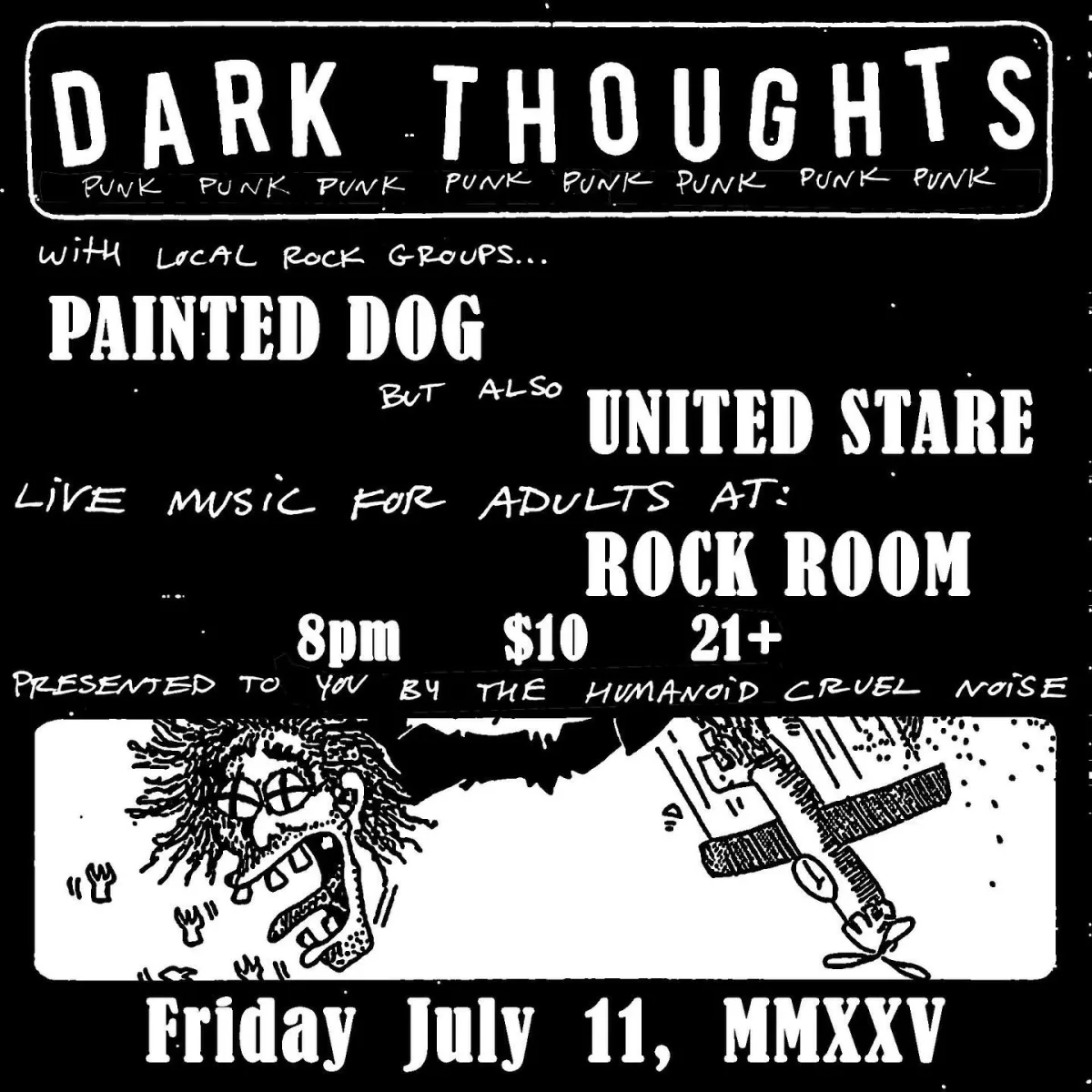 Dark Thoughts with Painted Dog & United Stare @ Rock Room