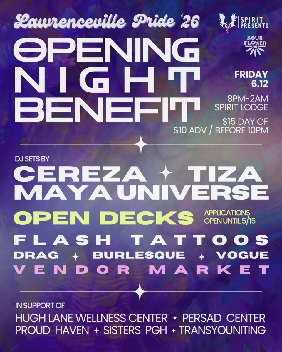 Lawrenceville Pride '26: Opening Night Benefit @ Spirit