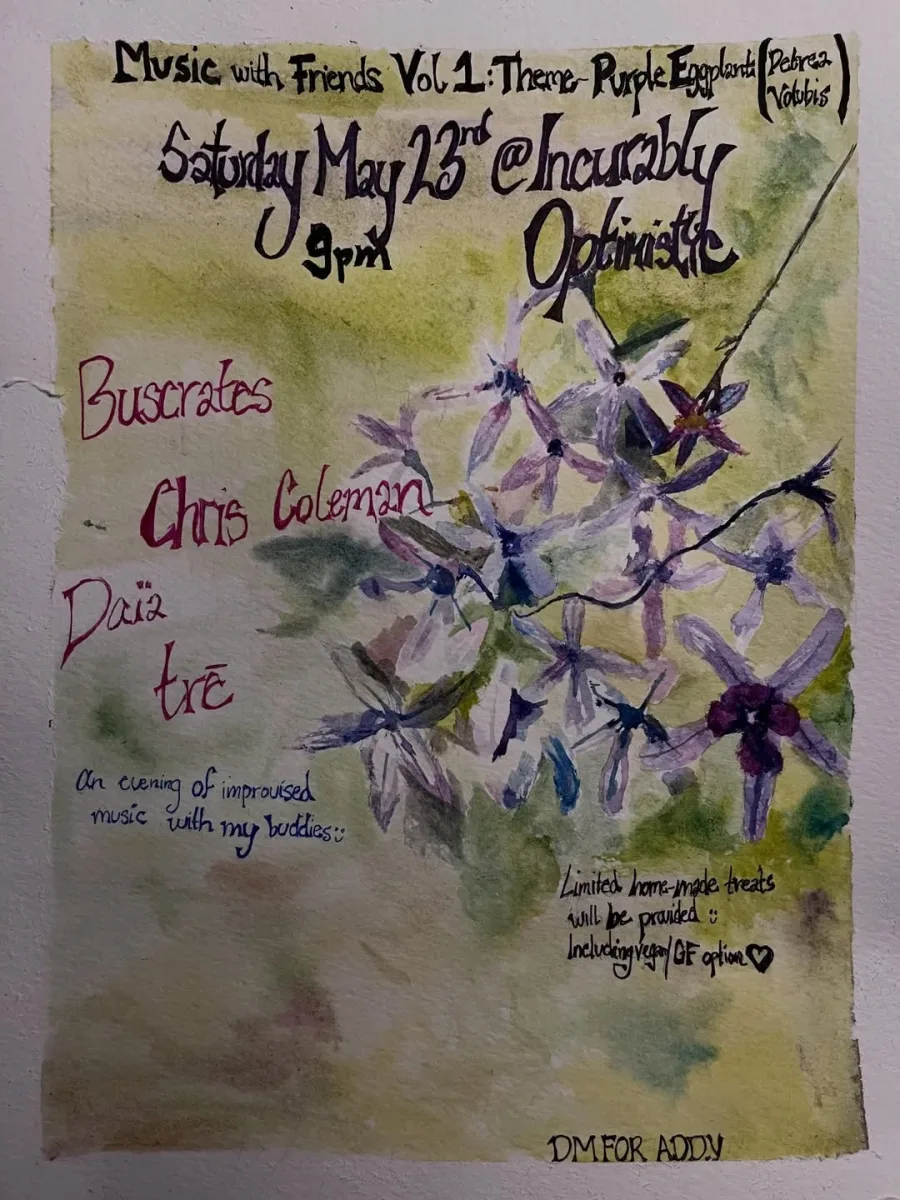 Music with Friends Vol. 1: Theme - Purple Eggplant (Petrea Volubis) @ Incurably Optimistic
