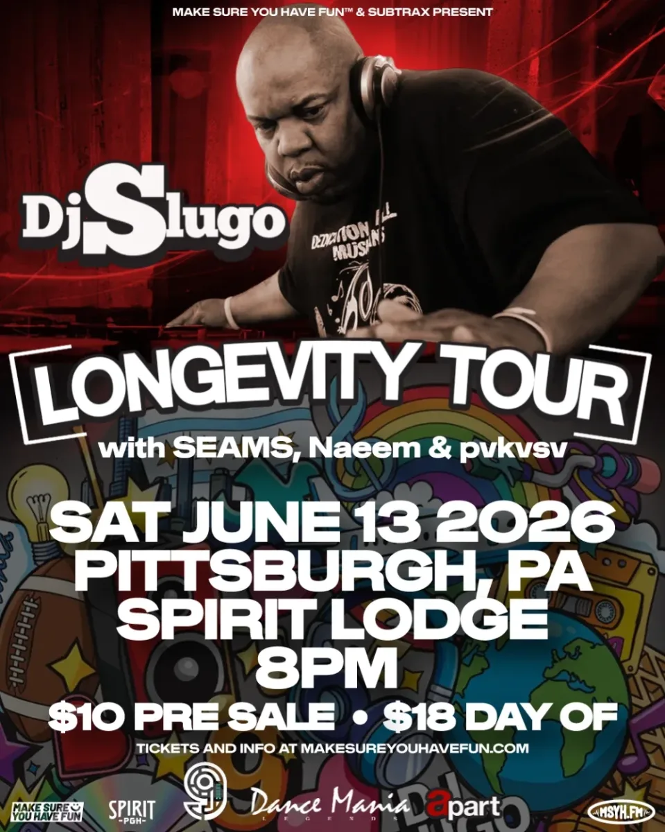 DJ Slugo: Longevity Tour with Seams @ Spirit