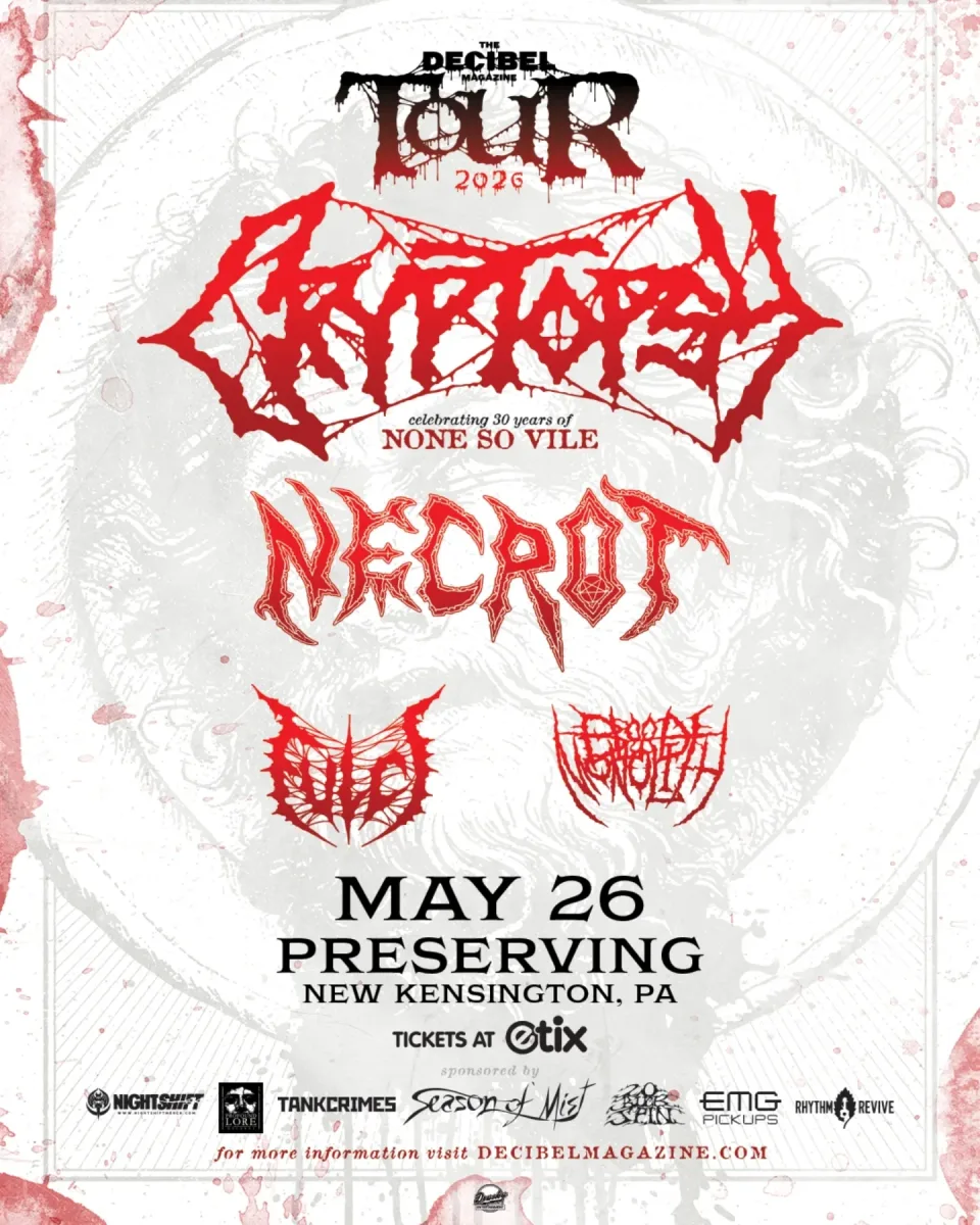 Cryptopsy, Necrot, Fulci, Blood Monolith @ Preserving Underground