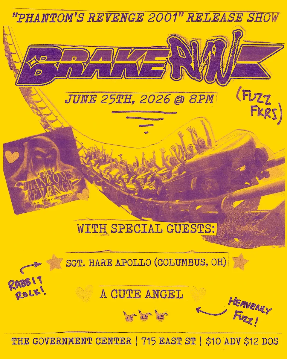 Brake Run Album Release w/ Sgt. Hare Apollo and A Cute Angel @ The Government Center