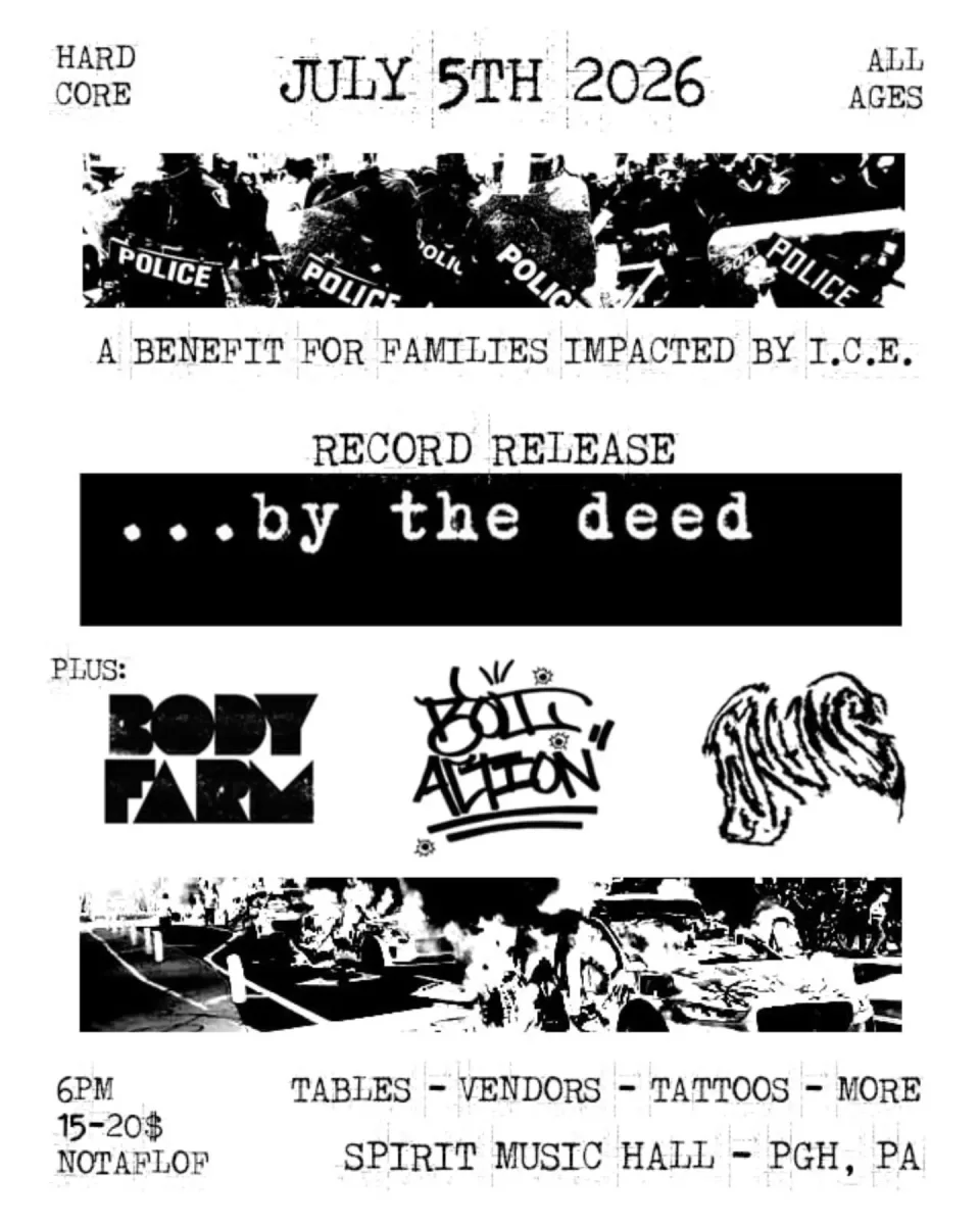 ...By The Deed EP Release Show: A Benefit for Families Impacted by ICE @ Spirit
