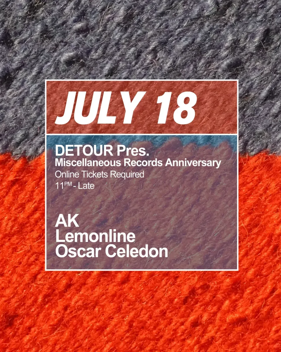 DETOUR Pres. Miscellaneous Records Anniversary @ New Hot Mass