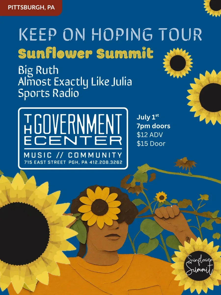 Keep On Hoping Tour - Sunflower Summit with Big Ruth / Almost Exactly Like Julia / Sports Radio @ The Government Center