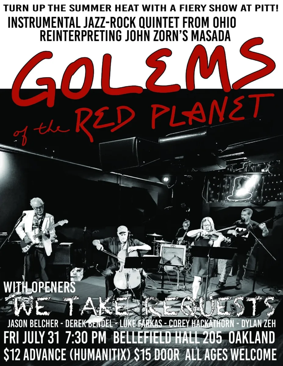 Golems of the Red Planet with We Take Requests @ Bellefield Hall