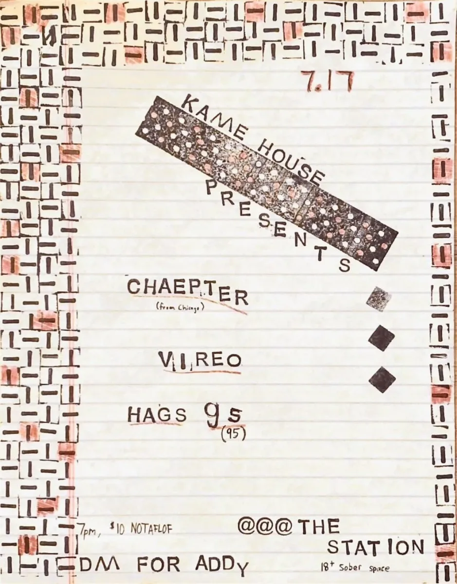 Kame House Presents: Chaepter, Vireo, Hags 95 @ Kame House