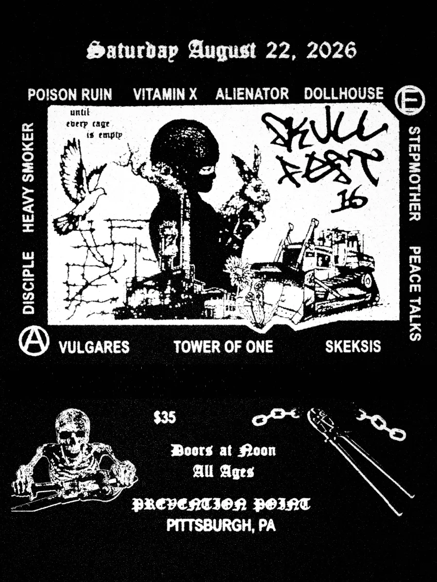 Hardcore Matinee w/ Vitamin X, Poison Ruin, Alienator, Dollhouse, Stepmother, Peace Talks, Vulgares, Tower of One, Skeksis, Disciple, Heavy Smoker @ Prevention Point