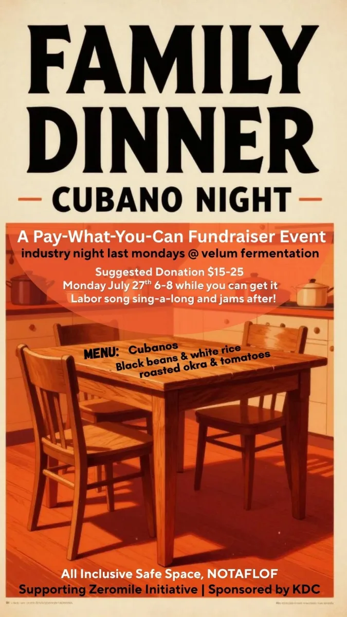 Family Dinner- Cubano Night @ Velum