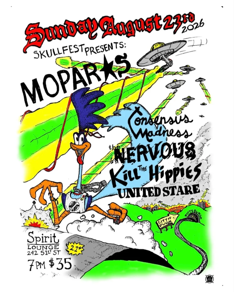 Skullfest Presents: Mopar*s, Consensus Madness, The Nervous, Kill The Hippies, United Stare @ Spirit