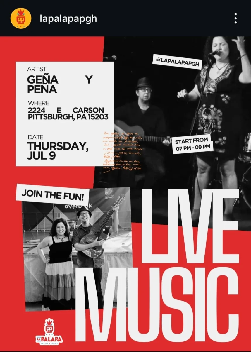 Geña y Peña: Boleros y Música Cortavenas @ La Palapa